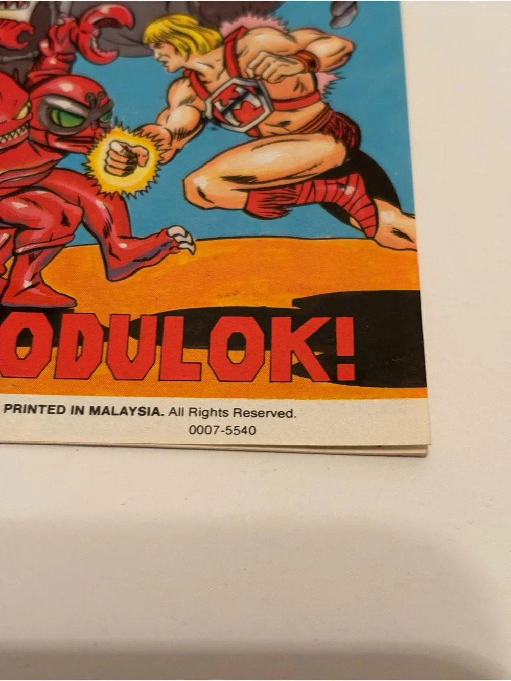 1985 MOTU Masters Of The Universe Miniature Comic The Treachery Of Modulok👀🔥🔥